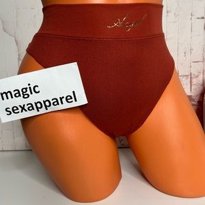 VS L XL MODAL SUPER SOFT LOGO THONG PANTY MODAL RIBBED